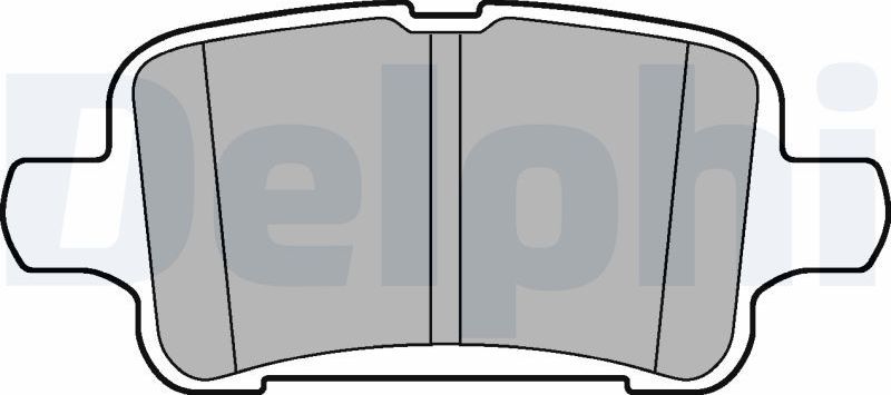 Тормозные колодки Delphi (Low-Metallic). Артикул LP3218