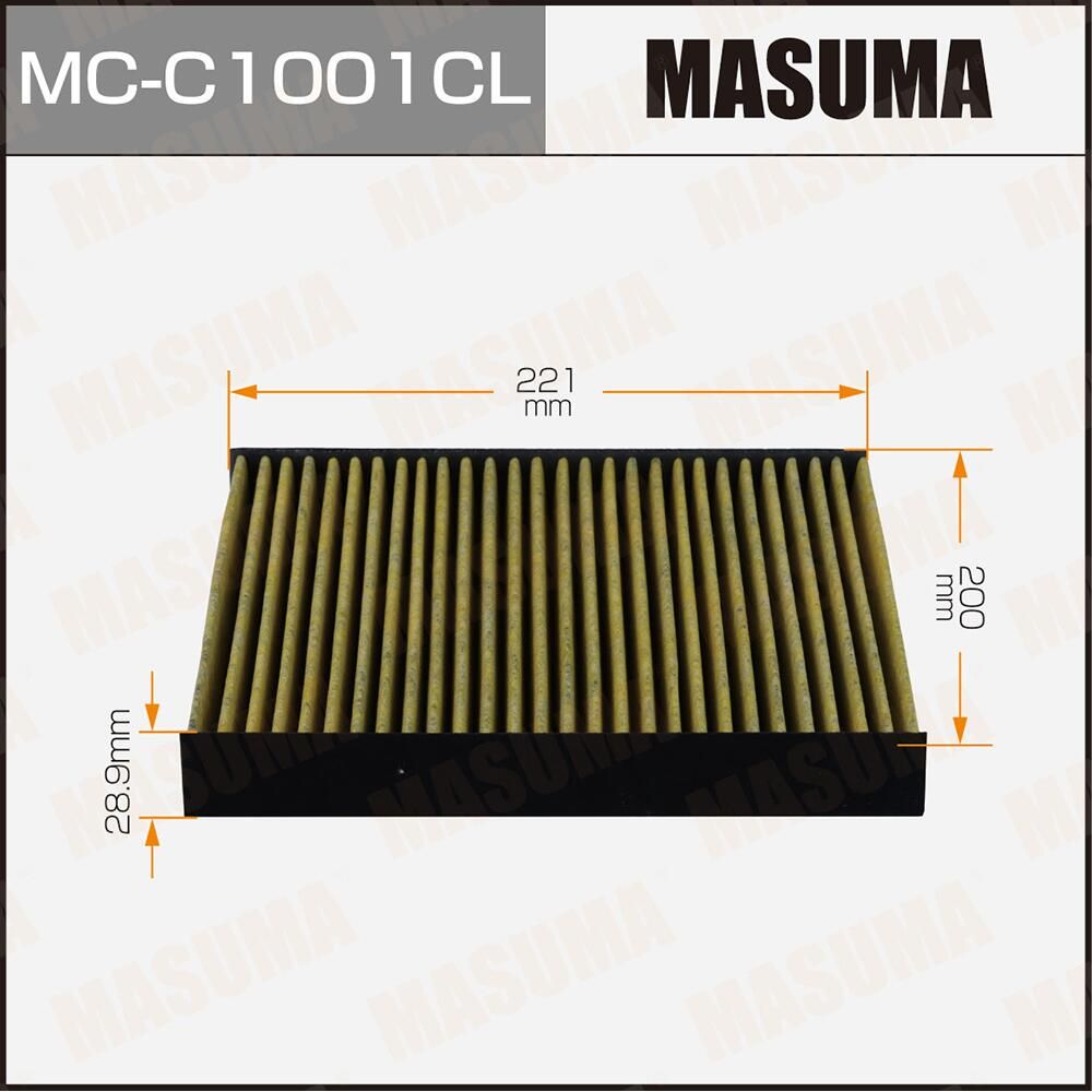 Салонный фильтр 110 угольный 140 (Masuma). Артикул MCC1001CL
