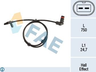 Датчик ABS FAE передний для Mercedes-Benz GLK-Класс I (X204) 2008-2015. Артикул 78210