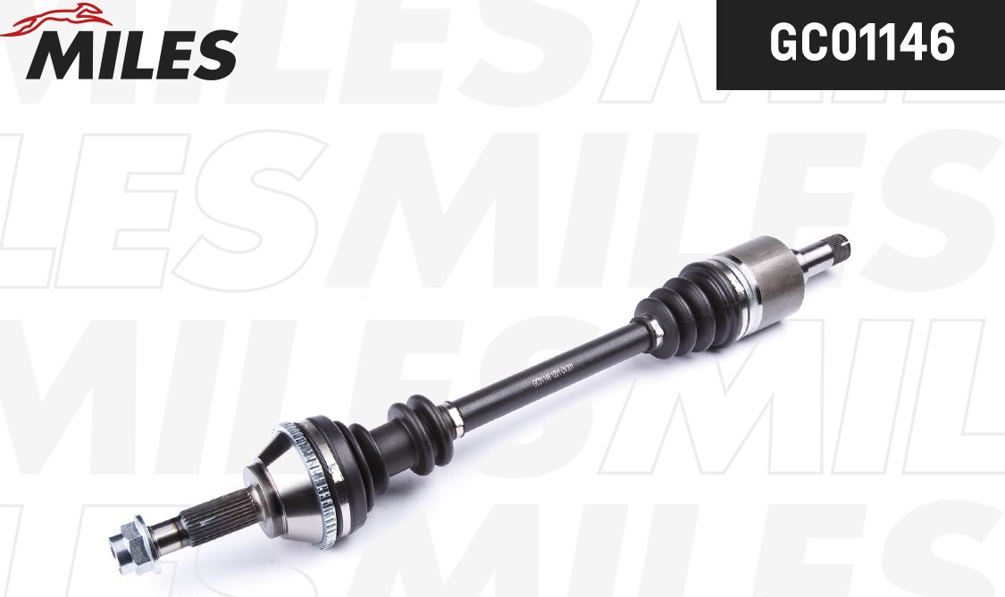 Полуось (привод в сборе, приводной вал) Miles левая для Peugeot Boxer II (230) 1994-2002. Артикул GC01146
