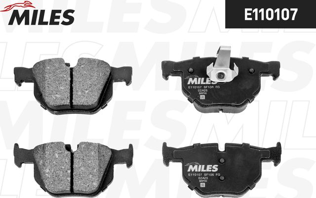 Тормозные колодки Miles (Semi-Metallic). Артикул E110107