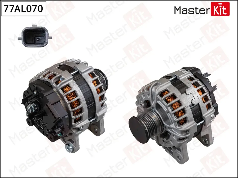 Генератор NISSAN QASHQAI, X-TRAIL 15- 150A (Master KIT) Master KIT. Артикул 77AL070