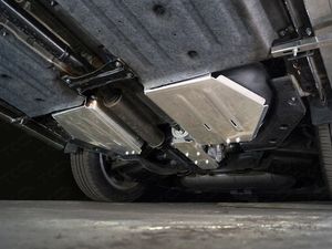 Защита алюминиевая ТСС (4 мм) для бака Infiniti QX50 (P71A) 2018-2026. Артикул ZKTCC00367