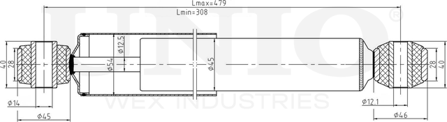 Амортизатор подвески (Unio). Артикул SAB-10561