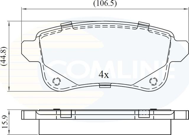 Тормозные колодки Comline Comline. Артикул CBP06124