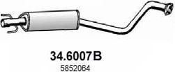 Глушитель (средняя часть) Asso. Артикул 34.6007B