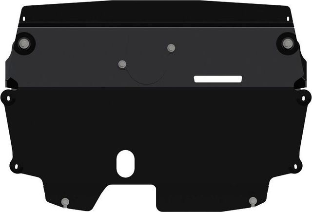 Защита Шериф (2 мм) для картера и радиатора Skoda Rapid I 2012-2020. Артикул 02.3881