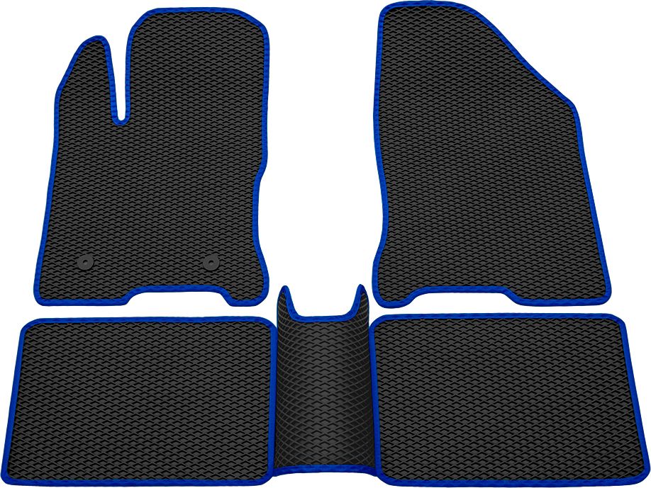 Коврики Rezkon EVA для салона Lada Vesta 2015-2026 Синий кант. Артикул 9039045103