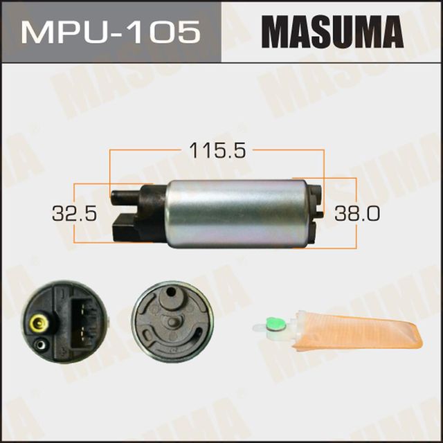 Бензонасос (топливный насос) Masuma для Mitsubishi Galant VIII 1996-2000. Артикул MPU-105