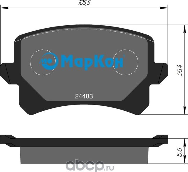 Колодки тормозные дисковые к-т задние HAVAL H6 COUPE (Markon) Markon. Артикул 508100156