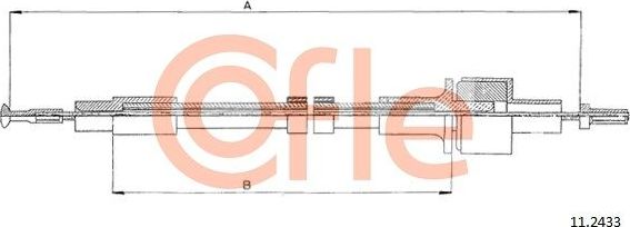 Трос сцепления Cofle для Ford Scorpio I 1985-1994. Артикул 92.11.2433